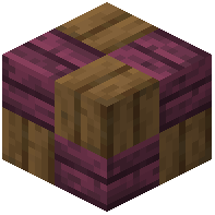 Spruce crimson wooden mosaic