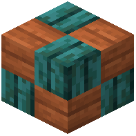 Warped acacia wooden mosaic