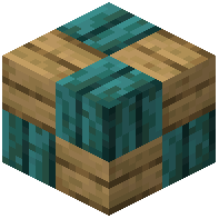 Warped oak wooden mosaic