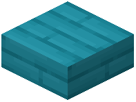 Cyan Painted Plank Slab