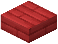 Red Painted Plank Slab