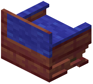 Mangrove Blue Padded Back Bench