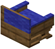 Spruce Blue Padded Back Bench