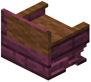 Crimson Brown Padded Back Bench