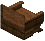 Dark Oak Brown Padded Back Bench