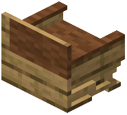 Oak Brown Padded Back Bench