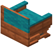 Acacia Cyan Padded Back Bench