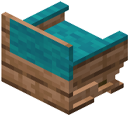 Jungle Cyan Padded Back Bench
