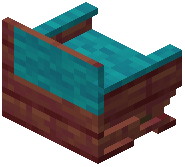 Mangrove Cyan Padded Back Bench