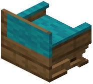 Spruce Cyan Padded Back Bench