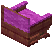 Mangrove Magenta Padded Back Bench