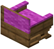 Spruce Magenta Padded Back Bench