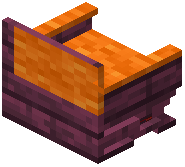Crimson Orange Padded Back Bench