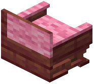 Mangrove Pink Padded Back Bench