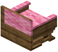 Spruce Pink Padded Back Bench