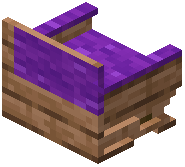 Jungle Purple Padded Back Bench