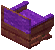 Mangrove Purple Padded Back Bench