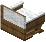 Spruce White Padded Back Bench
