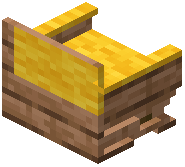 Jungle Yellow Padded Back Bench