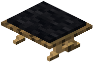 Oak Bench Black Padded