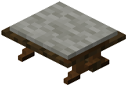 Dark Oak Bench Padded Light Gray
