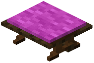 Dark Oak Bench Magenta Padded