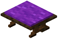 Dark Oak Bench Purple Padded