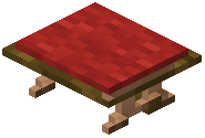 Jungle Bench Red Padded