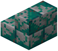 Nightshade Mossy Stone Brick Stairs