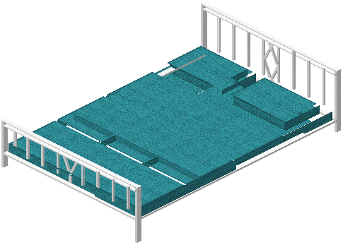 Big bed kiko cyan