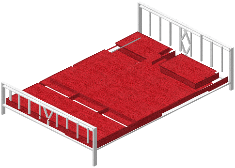 Big bed kiko red
