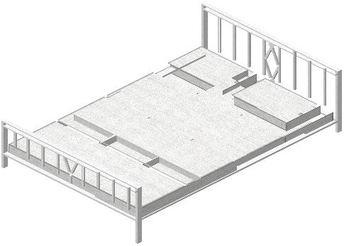 Big bed kiko white