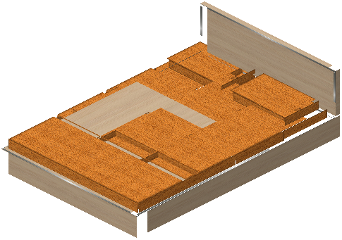 Big bed lili orange