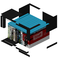 Bookcase katy black
