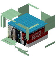 Bookcase katy green