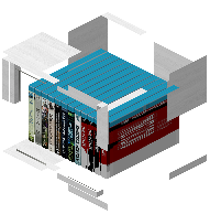 Bookcase katy white