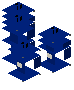 Blue candle