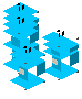 Cyan candle