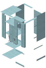 Crystal cabinet kiko cyan
