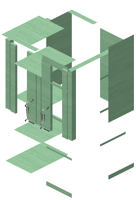 Crystal cabinet kiko green