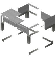 Desk katy gray