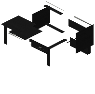 Desk lili black