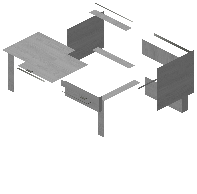 Desk lili gray