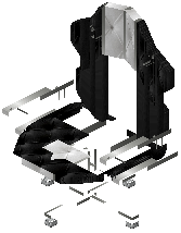 Game chair katy black