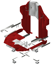 Game chair katy red