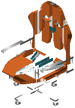 Game chair kiko orange