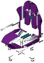 Game chair kiko purple