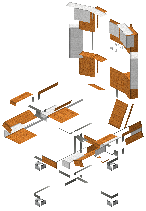 Game chair lili orange