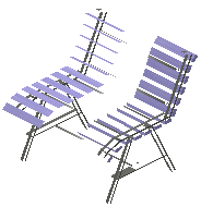 Garden chair kiko purple
