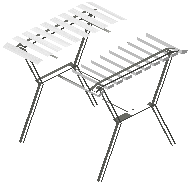 Garden table kiko white